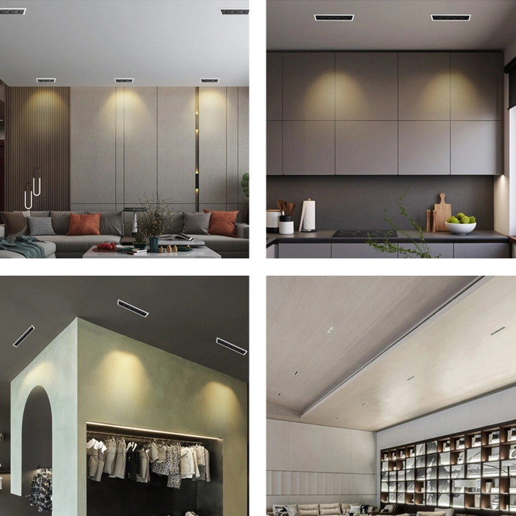 Allway Small Size Square Recessed Showroom Wine Cabinet Hotel Office 3W LED Linear Downlight