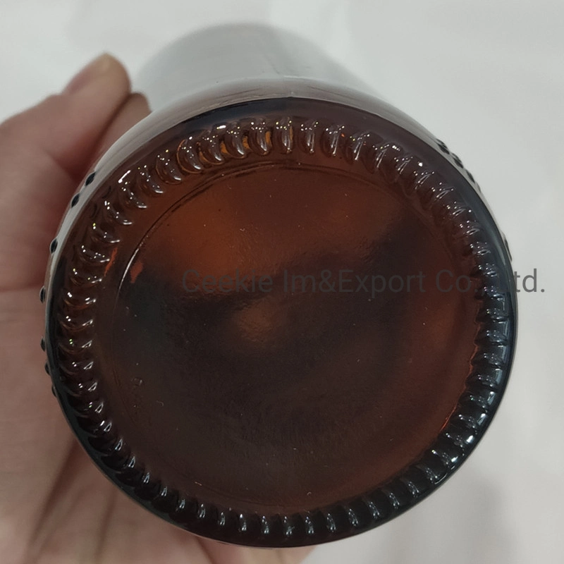 Good Quality 330ml Brown Transparent Glass Bottle Wine Bottle Beer Bottle Beer Glassware