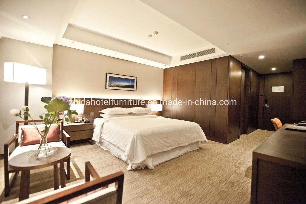 Antike Stil solide Rosenholz Bett King-Size-Schlafzimmer-Bett für Hotel