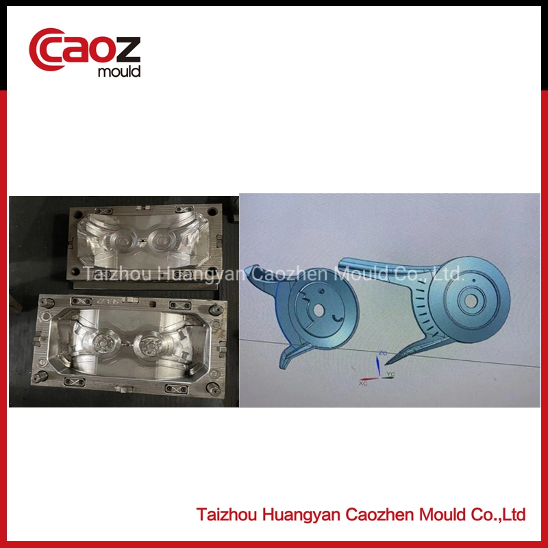 Plastic Helmet Injection Molding with Visor Side Clamp (CZ-1487)