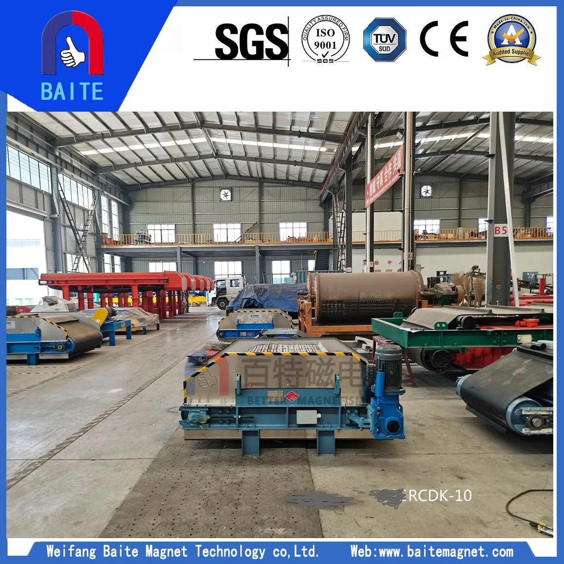 Self Cleaning Electric Magnetic Conveyor Separator for Coal Ore