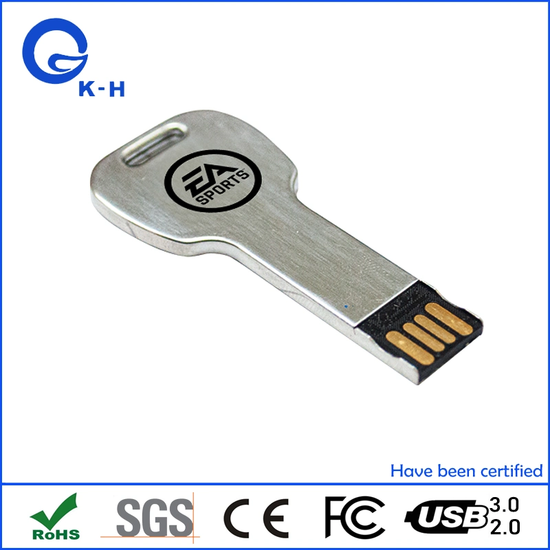 Wholesale/Suppliers Promo Metal Key Shape USB Flash Memory Stick 2.0