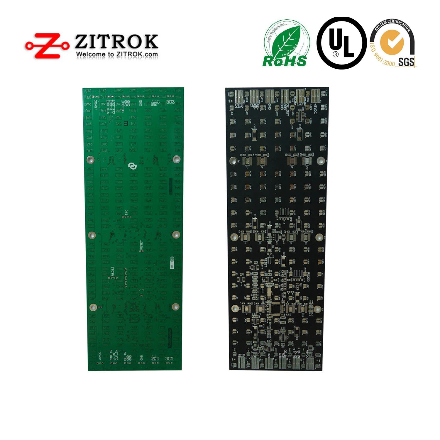 Conception spéciale OEM 0,15mm ultra fin double côté PCB rigide de 4 couches CARTE À CIRCUIT IMPRIMÉ