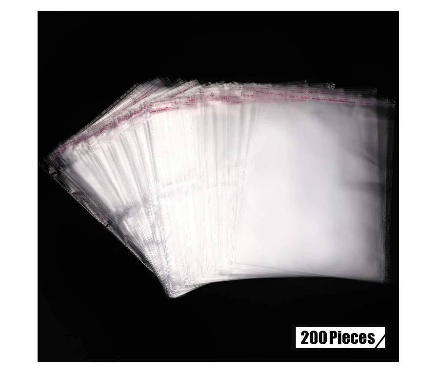 200PCS/Set Shipping OPP Plastic Self-Adhesion Clear Bag for Cosmetic/Gift/Clothes/Candies Packaging