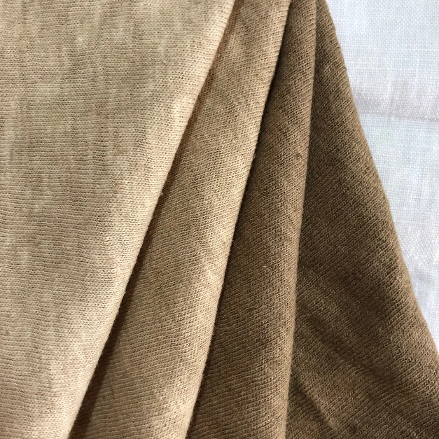 Natural Dyed Hemp Organic Cotton Fabrics in Brown Color (ND-0346-0002)