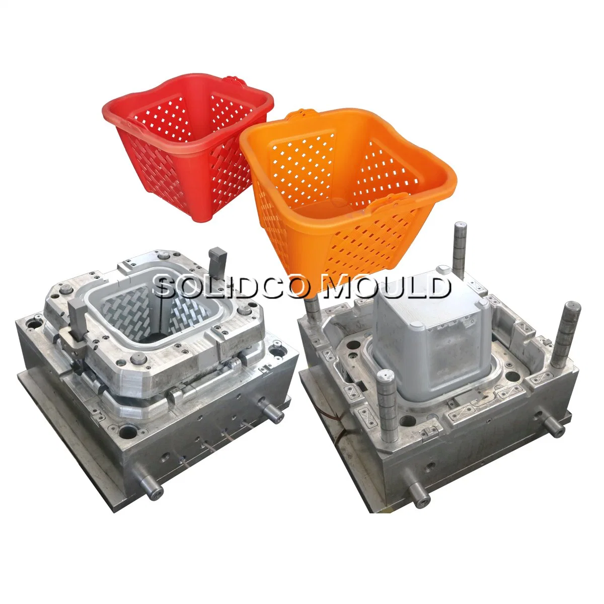 Rattan Design with Handle Office Household Table Use Basket Mould