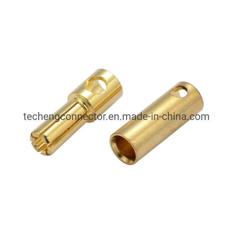 Standard Bullet Plug 3.5mm Banana Socket Banana Plug for Audio Speaker Plug