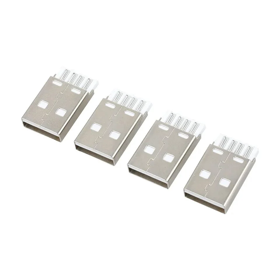 USB 2.0 ficha macho tipo a USB de 4 pinos Conector para placa PCB e alimentação móvel