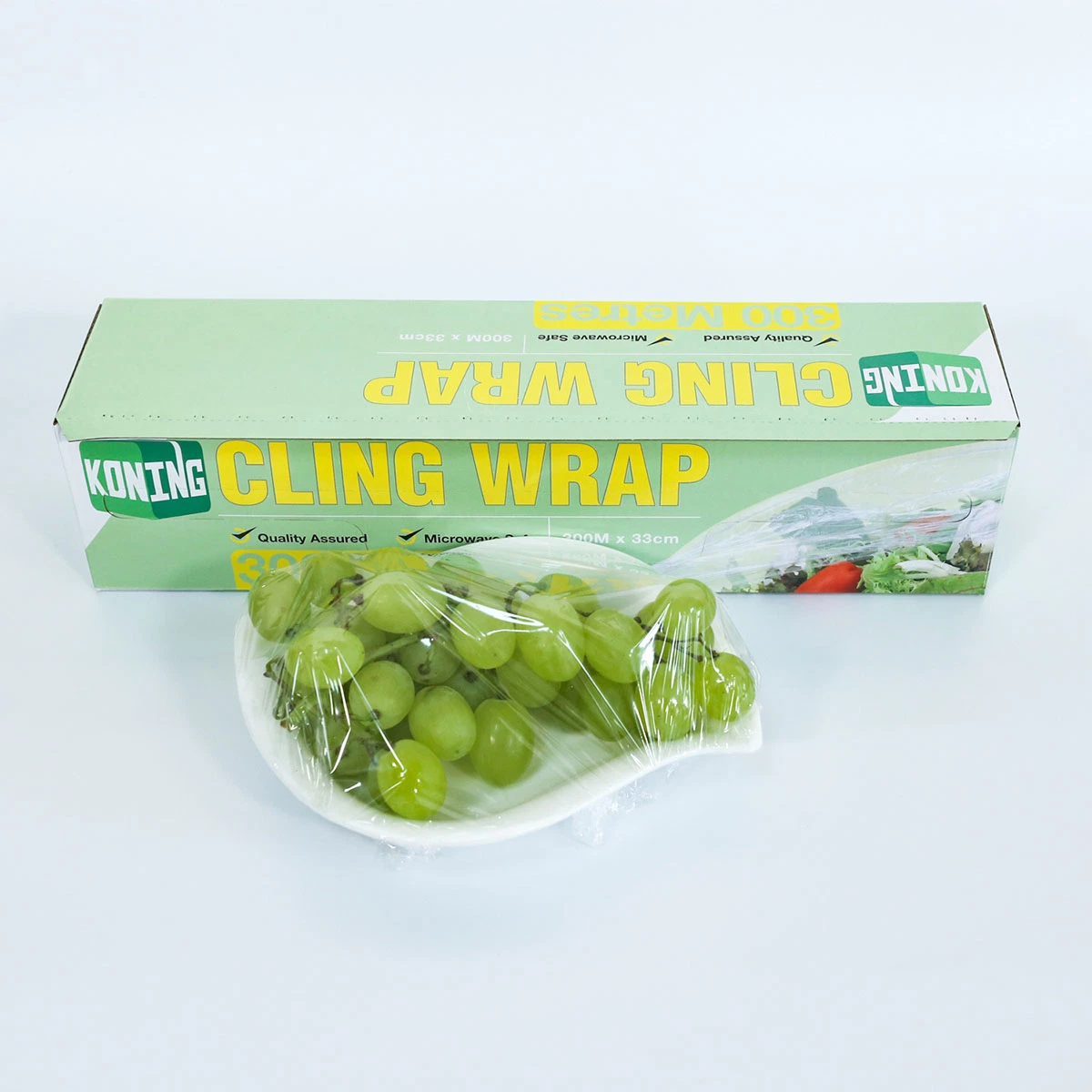 Atacado OEM Embalagem de alimentos extensão PVC Food Cling Wrap Film Rolo Jumbo Food Grade