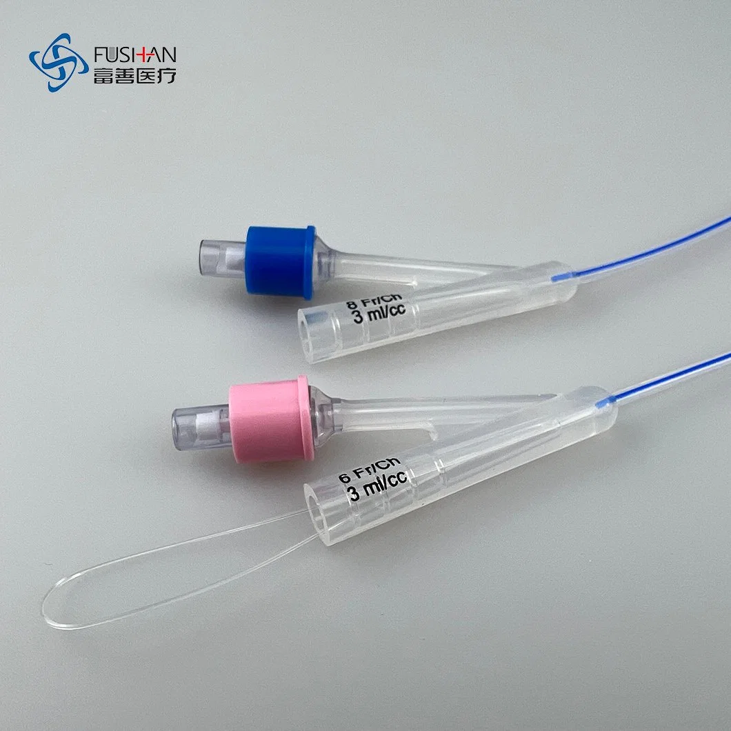 Pure transparente de silicona médica de 2 vías Foley globo sonda uretral para la Bolsa de orina de pacientes pediátricos y adultos de tamaño, con CE y ISO 13485