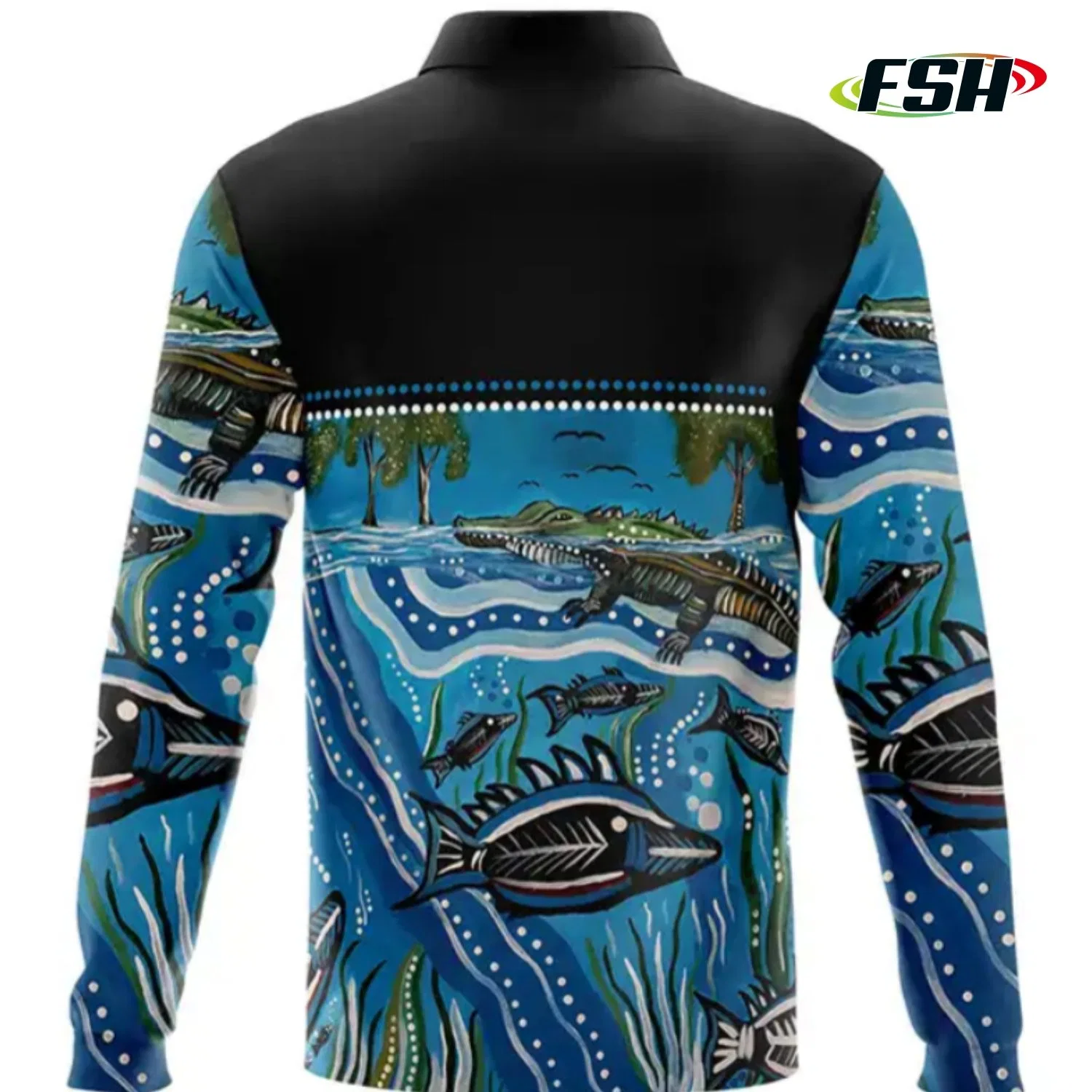 2023 Wholesale/Supplier Professional Custom UV Quick Dry Fishing Shirts Long Sleeve Polo