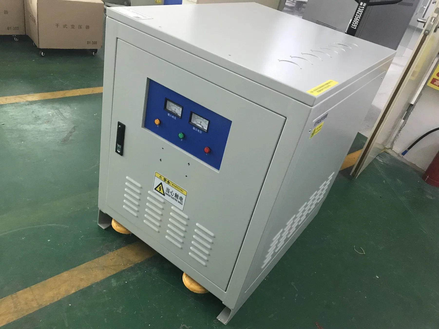 Transformateur d'isolation de type sec 3 kVA, haute sécurité électrique 380 V avec certification ce