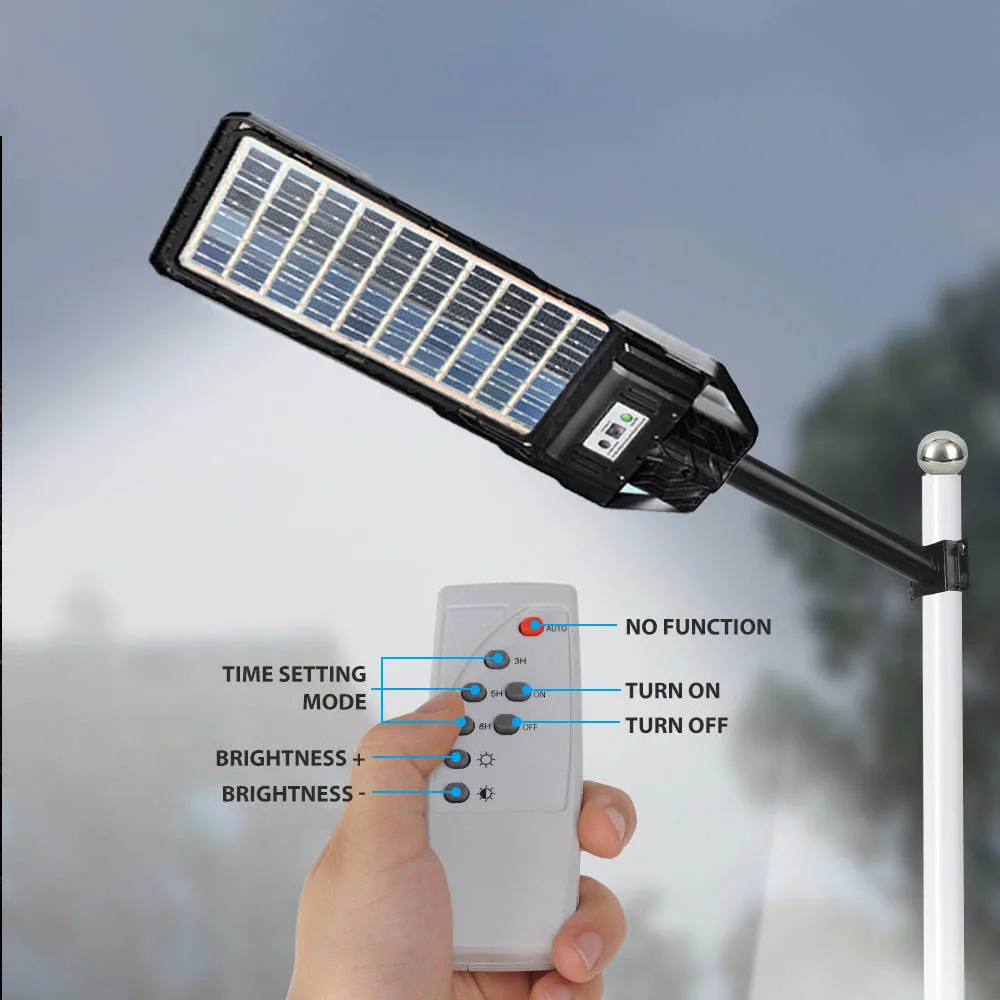 IP65 Solar Powered Street All in One Lampadaire Automatic Waterproof Outdoor Lamp