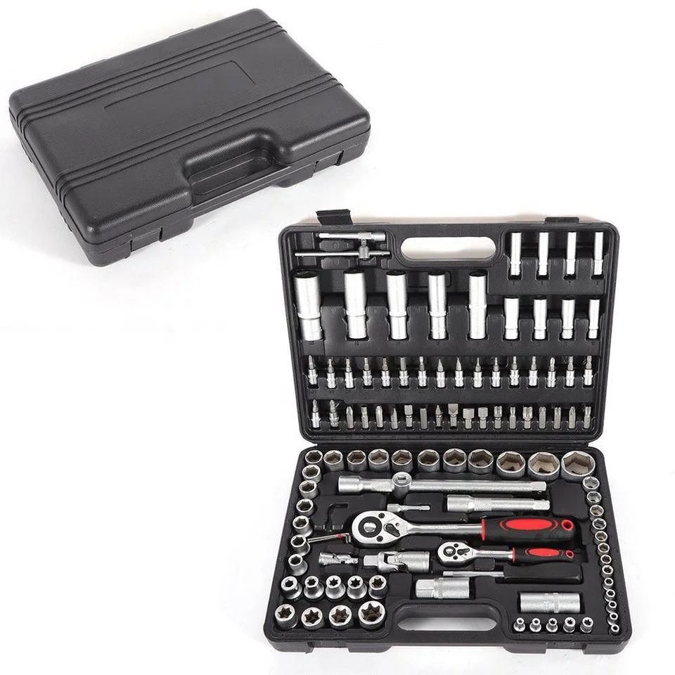 Wholesale Manufacturer Cusotmized OEM 108PCS Car Repair Hand Toolbox Combination Tools Sockets Wrench Handle Tool Set
