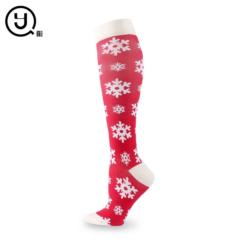 Nuevo producto 5 pares de calcetines de regalo de Navidad para mujer Sublimation Mayorista/Proveedor