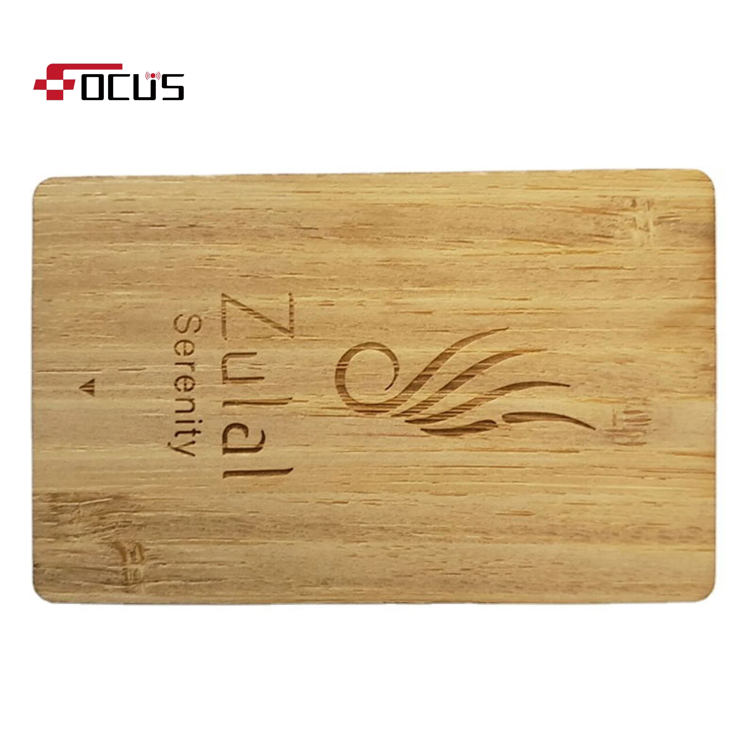 ISO Hotel Dook Lock Key Card RFID Wooden Card with Custom Size