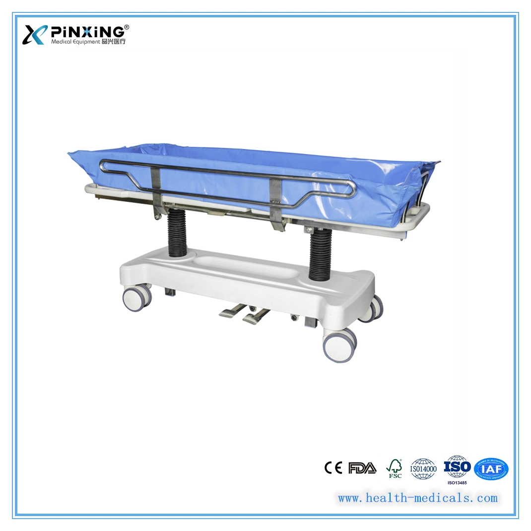 Metal Frame Adjustable Stretcher Hospital Hydraulic Factory Price Durable Shower Trolley with ISO13485