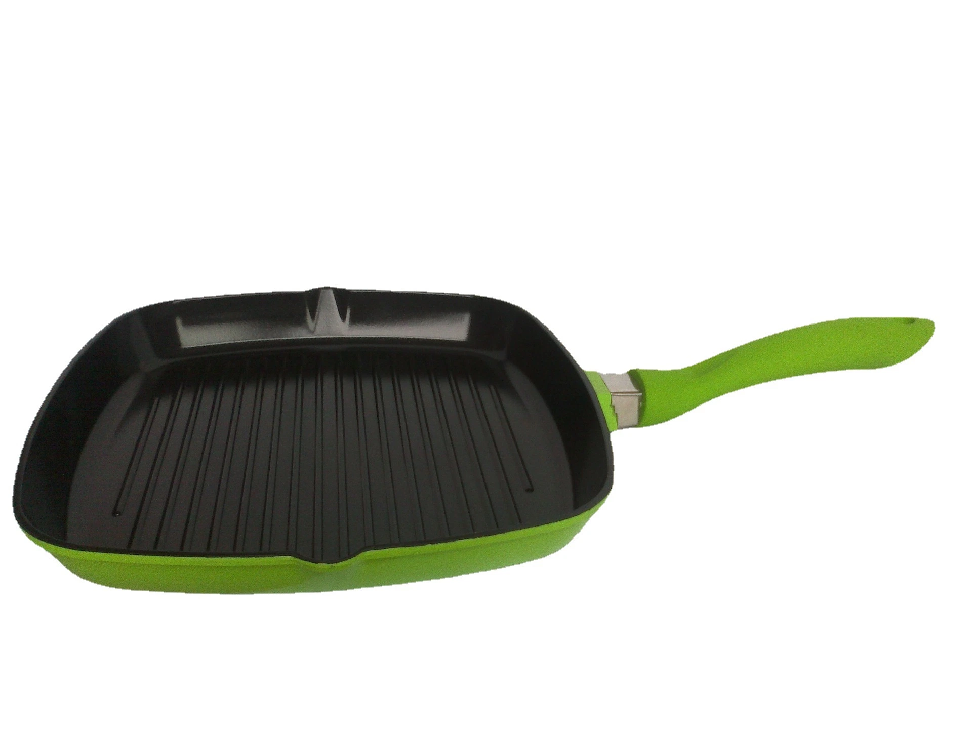 Cozinha panelas Red Aluminium Fry panelas Grill Pizza Pan Square