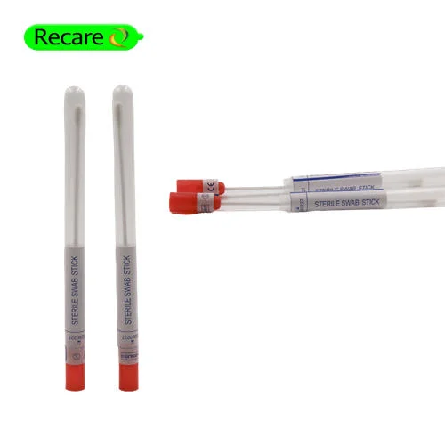 swab culture tube disposable sterile Nylon Fiber head on sale good quality