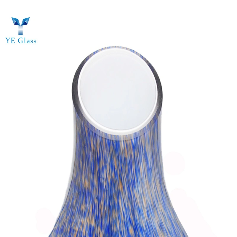 Fancy blue Humidifier Bottle Handblown Glass Bottles for Room Decoration