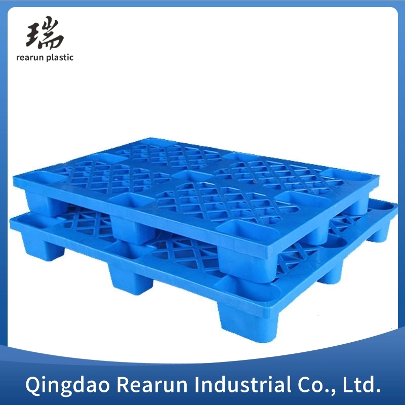 One Way Export Plastic Pallet with Grid Surface Nine Runner