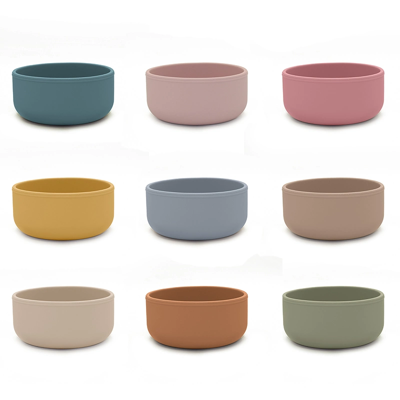 Factory Supplier Eco-Friendly Non-Toxic Food Grade Silicone Baby Dinner Bowl