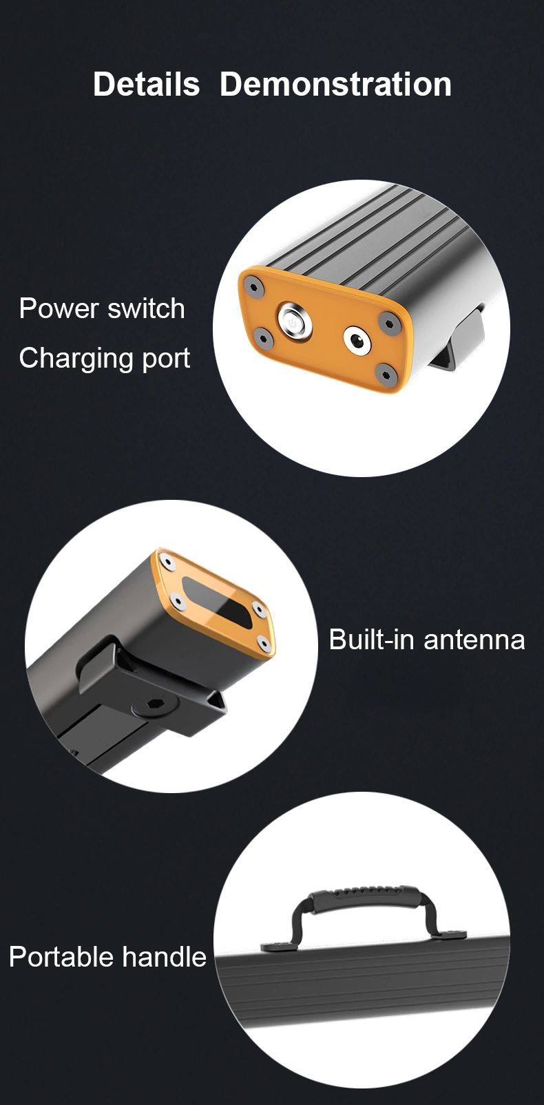 Wireless Carry-on Beam Scale Weigh 1-4500kg Bluetooth Connect Mobilephone APP Billing and Sharing Onsite Lithium Battery 100 Hours