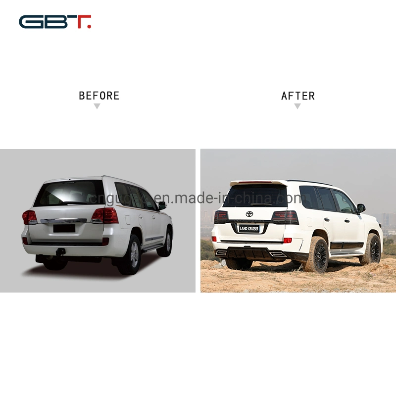 Gbt Facelift Partes frente as grelhas de pára-choques Motor Pivotantes Spoilers Farol Kit de carroçaria para automóveis Toyota Land Cruiser 200 LC200