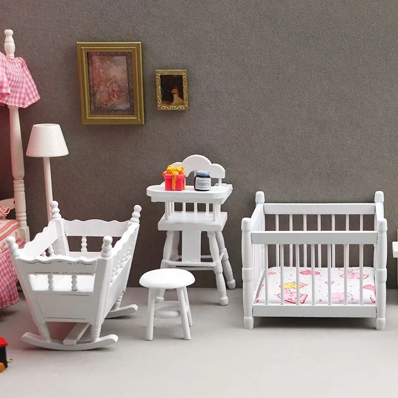 1: 12 Dollhouse Miniature Living Room Baby Furniture for Dollhouse Accessories