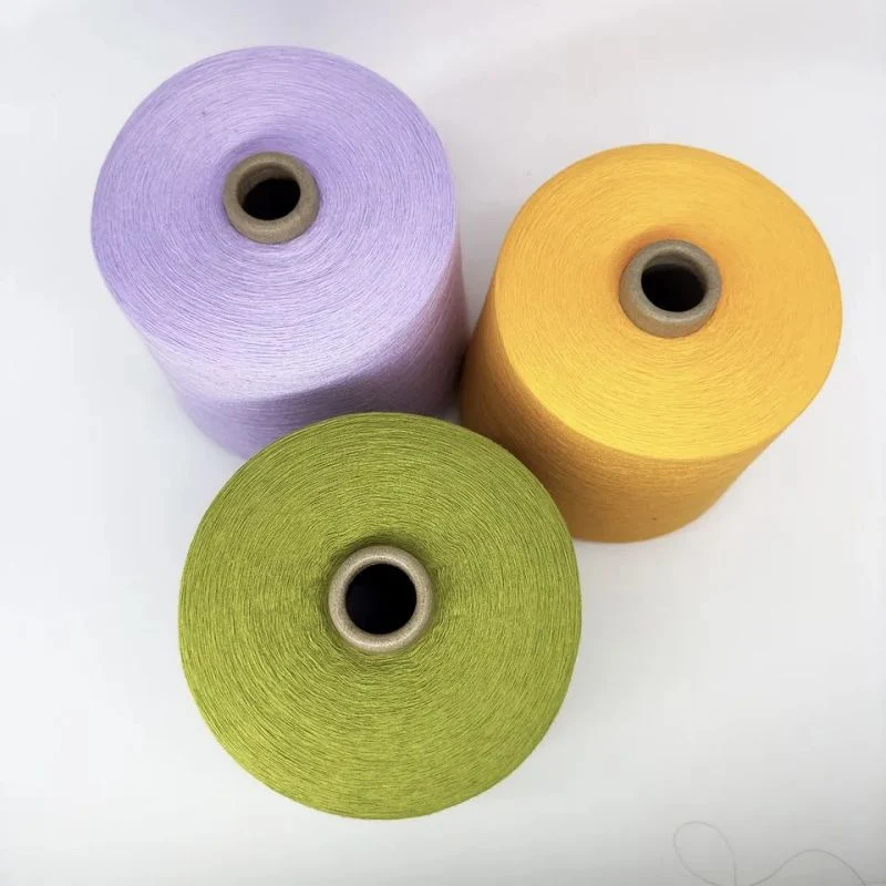 Cotton Yarn Combed Knitting Cotton Yarn Combed Carded Polyster DTY FDY Blended Sewing Thread Viscose Spandex Acrylic Nylon Milk Cotton Silk Metallic Cashmere