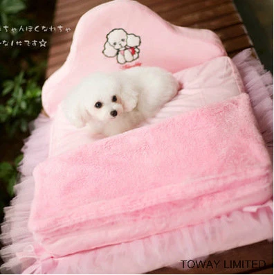 Princess Lace Pink Dog Beds Soft Pet Sofa Cushions