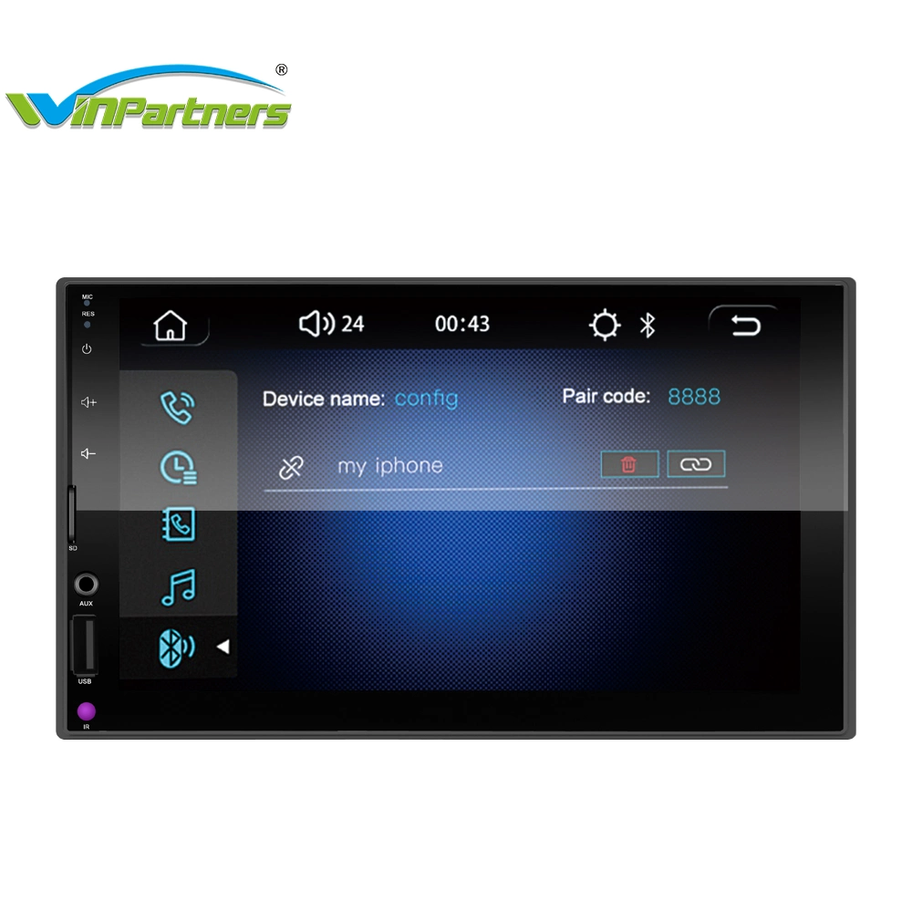 7" Indonesian Language Mobile Phone Interconnection Car MP5 Video Player HD Reversing M7023