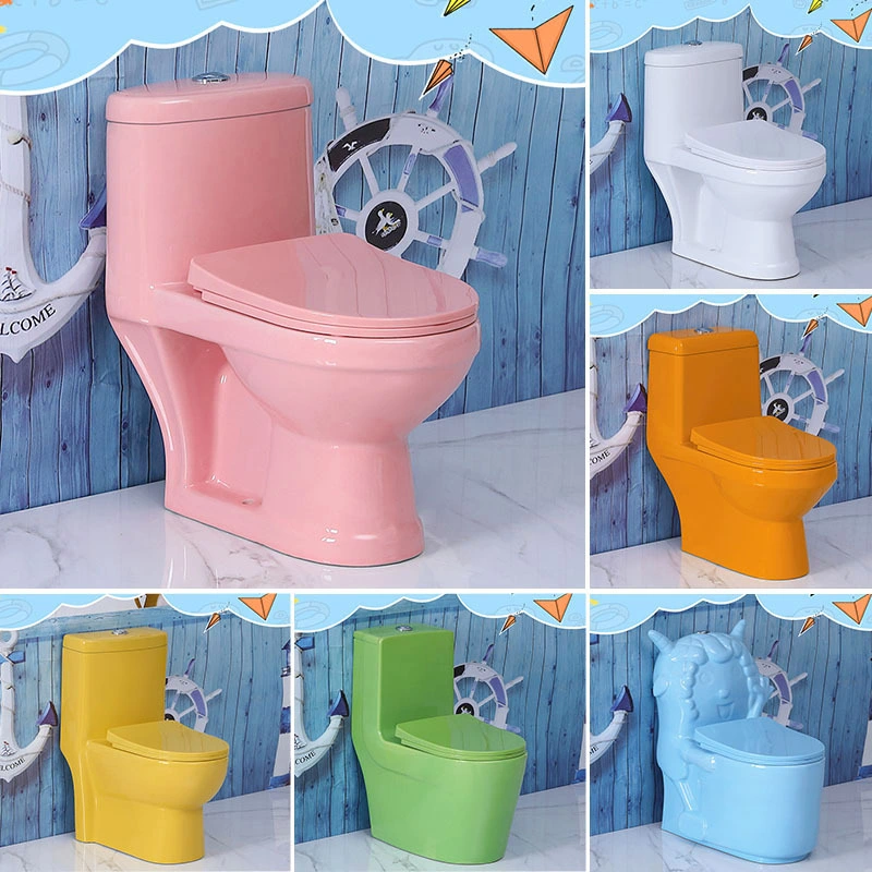 Fancy Children&prime; S Colored Toilet Bowl Small Ceramic Sanitary Toddler School Cocuk Tuvalet Kids Toilet