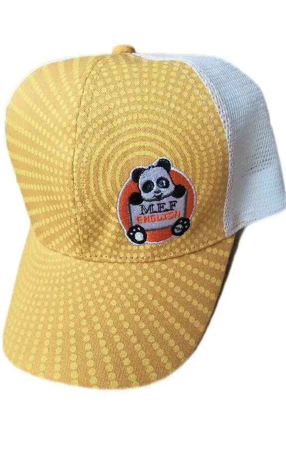 Custom Logo Woven Sport Headwear Kids Mesh Baseball Cap Hat