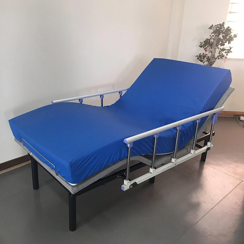 Colchón impermeable con barandillas de enfermería del Hospital Medical ajustable ajustable cama plegable cama de masaje colchón