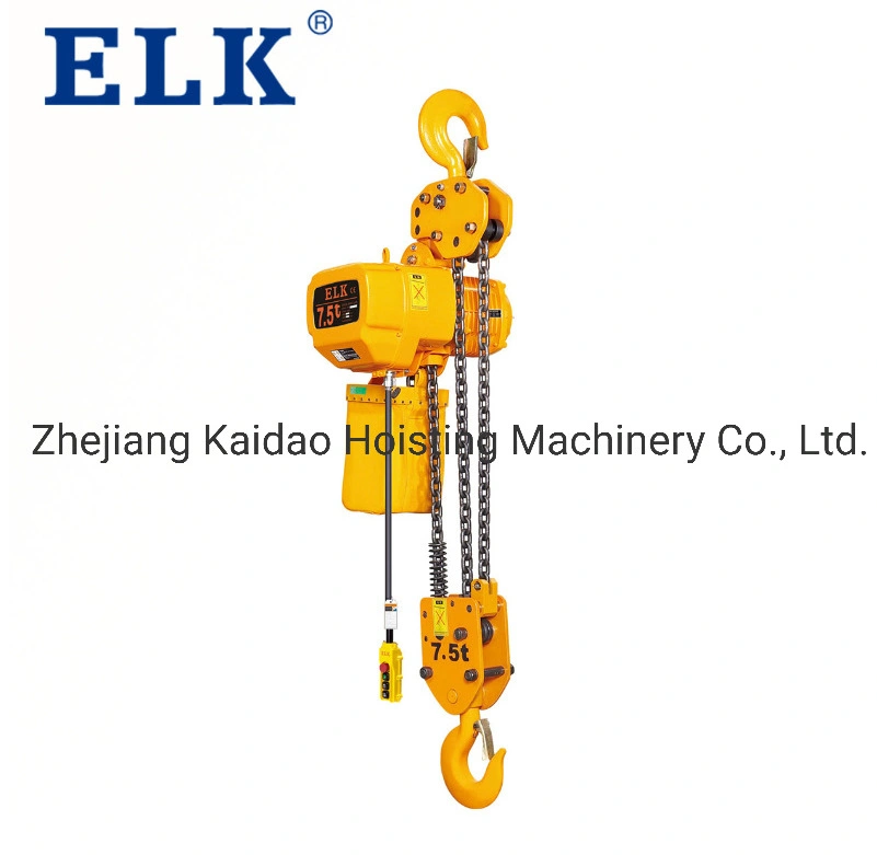 Beste Preise Neueste OEM 1 Ton Elk Elektrische Kettenzug Single oder Dual Speed mit Haken oder Elektro-Trolley oder Handwagen