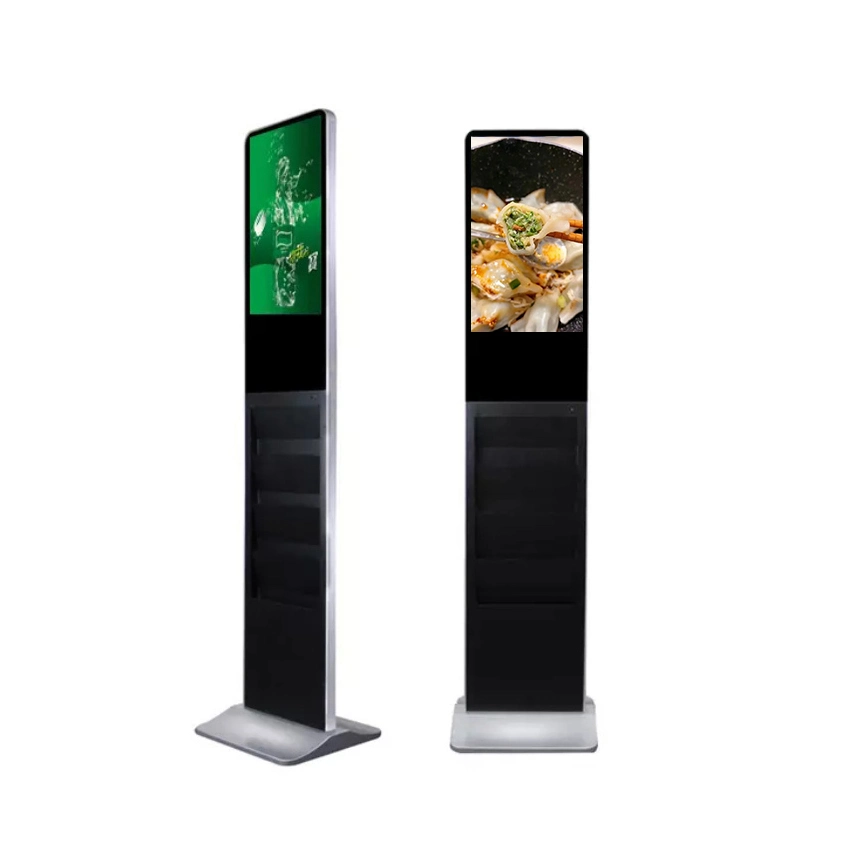 Hot Sales Newspaper Holder Floor Standing 21.5 Inch Digital Signage Advertising Display