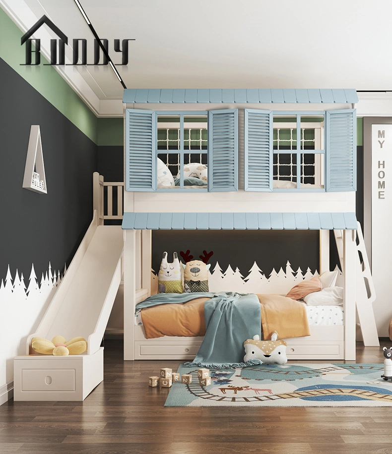 Bed Room Set for Sell+Kids Room Furniture+Loft Bed with Ladder for Boy