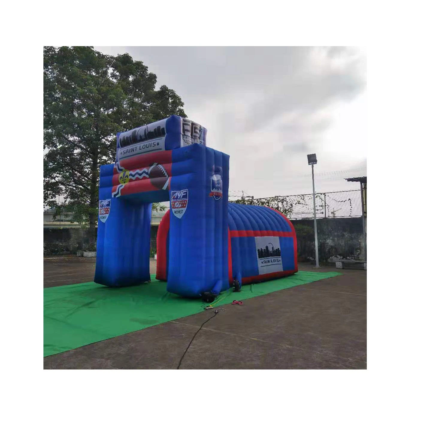 Custom Inflatable Lion Tunnel Advertising Inflatable Sport Tunnel