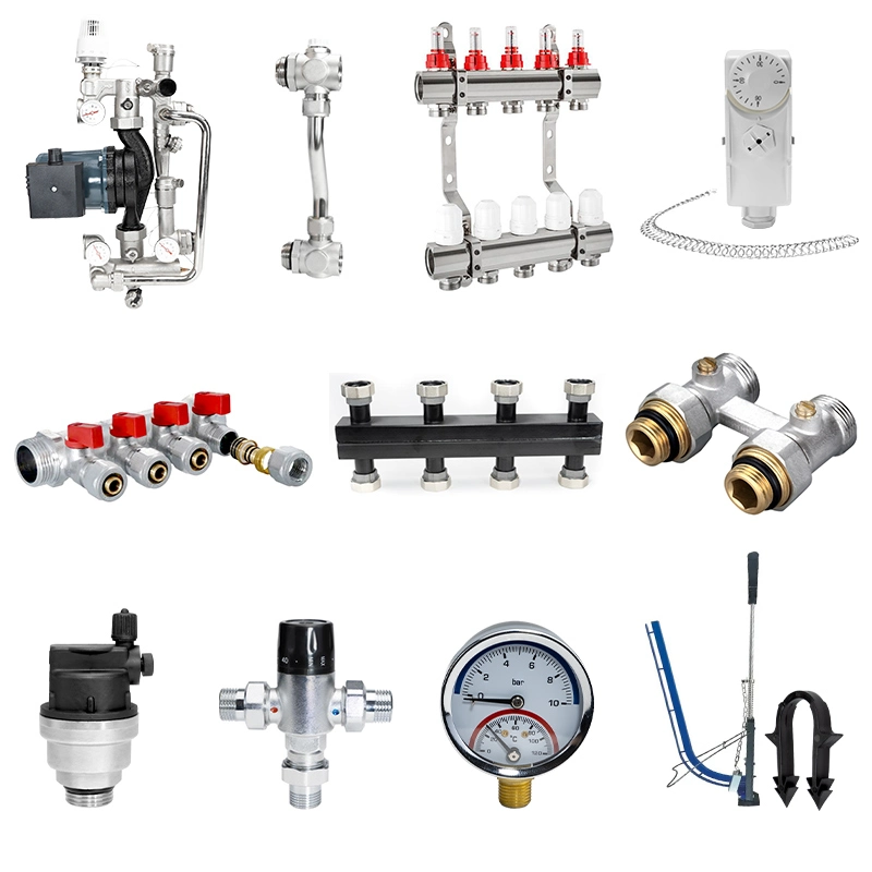 Система подогрева пола смесительная система воды Группа центра смешанной воды с. Смесь латунного коллектора