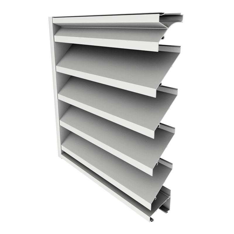 Middle East/North America Aluminium Shutter Louver Indoors/Outdoors Aluminum Extrusion Profile Powder Coating Coating Building Material