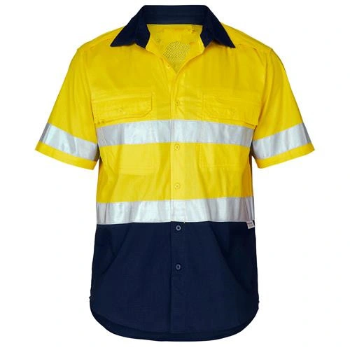 Short Sleeve Work Wear Uniform Safety Reflective Shirt