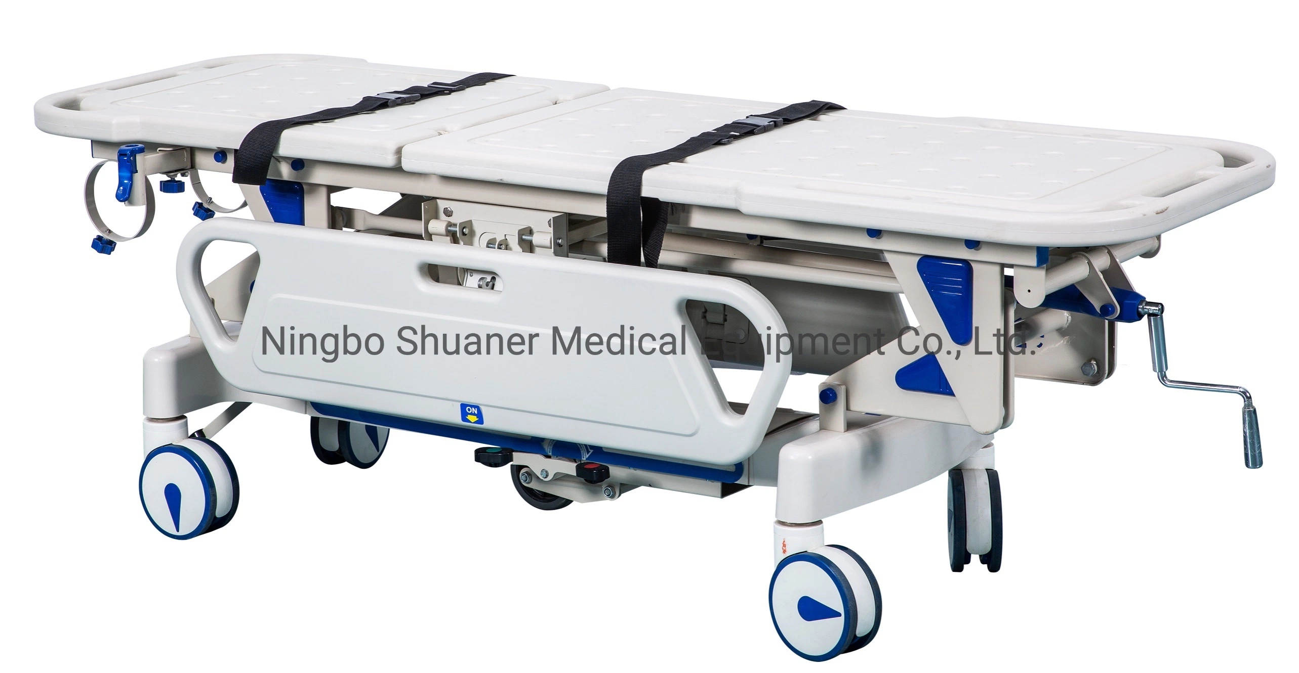 Factory Customized Hospital Equipment Ambulance Emergency Stretcher Cart Patient Transport Trolley