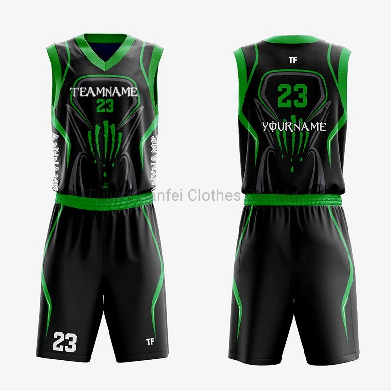 New Style Double-Sided Basketball Jersey Sportswear Basketball Uniforms Set