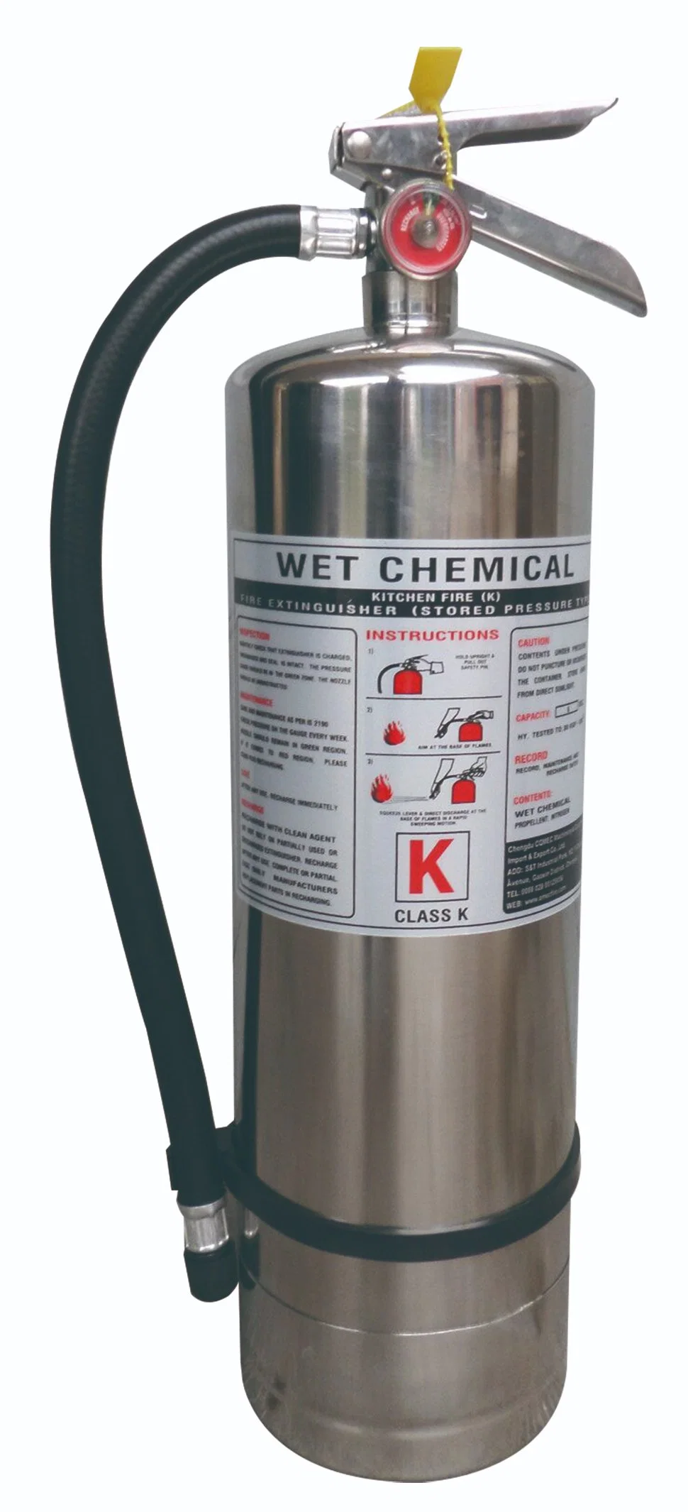 6L Wet Chemical Kitchen Fire Extinguisher