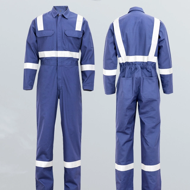 Le pétrole et gaz Coverall uniformes bleu Workwear Pantalon Pantalon réfléchissant les vêtements de travail