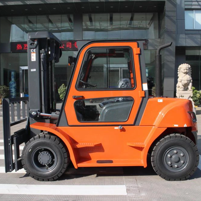 Vift Brand New 5 6 7 8 Ton Diesel Forklift Truck Dual Front Wheels