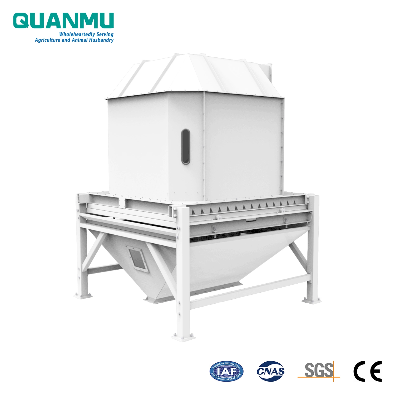 Cattle and Ruminant Animal Feed Pellet Vertical Counterflow Cooler with CE Certification