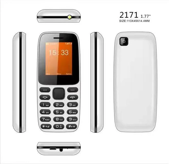 3G New 1.77 Inch Keypad Mobile CDMA 1X 800MHz 1900MHz Feature Phone with Torch Bar Phone