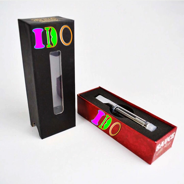 Childproof Custom 0.5ml 1ml Cart Package Box Cartridge Packaging Cartridge 0.5g 500mg Childlock Gift Cart Packaging Window Box